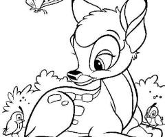 Bambi coloriage