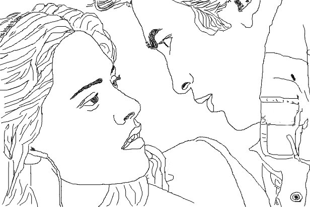 Coloriage Edward et Bella Twilight