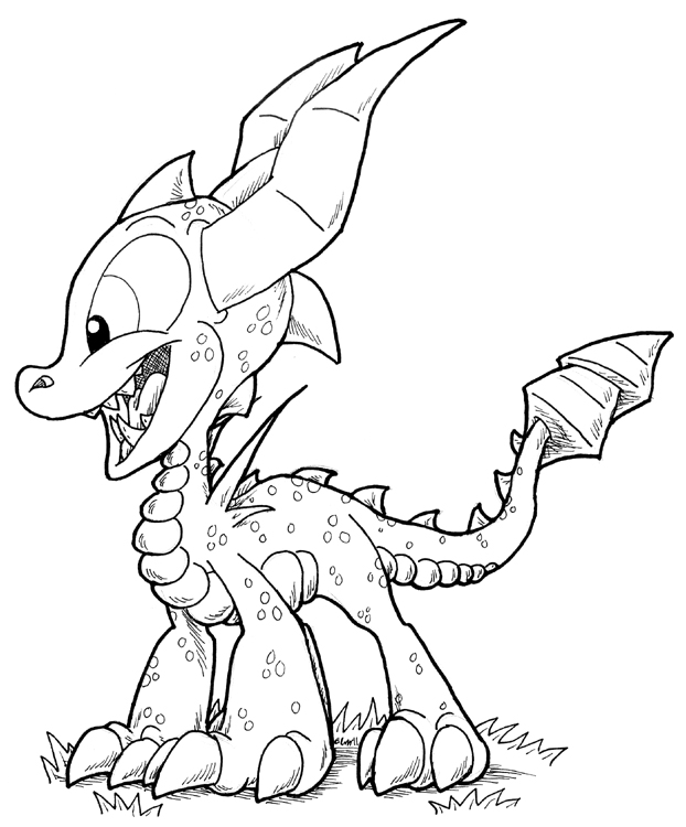 Coloriage Spyro Skylander