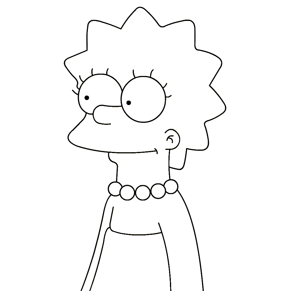 Dessin Lisa Simpson