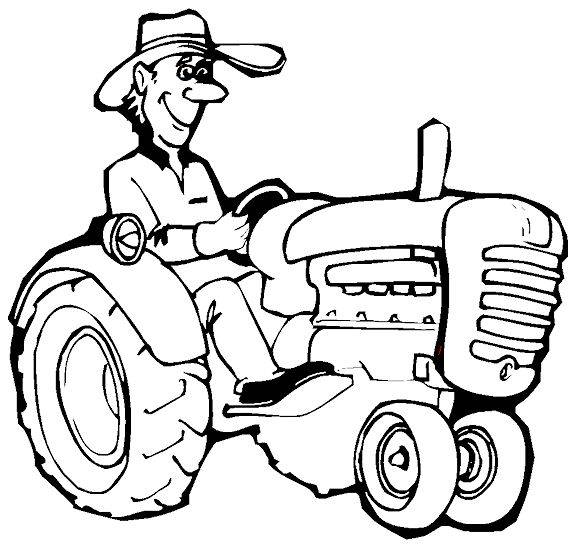 Coloriage agriculteur