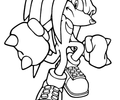 Coloriage Knuckles