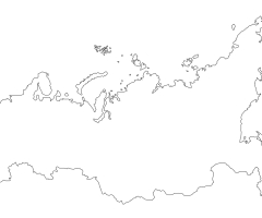 Carte Russie vierge