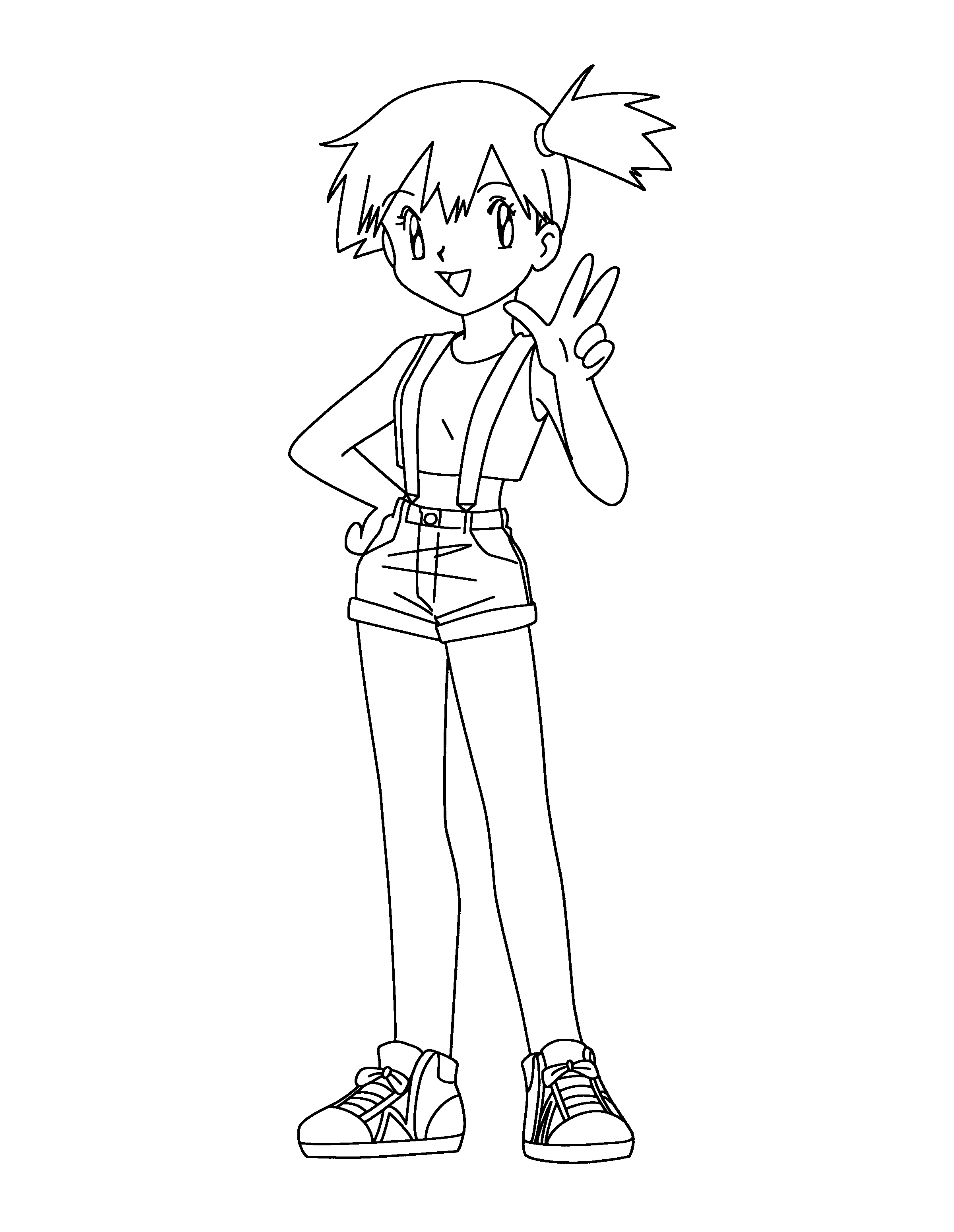 Coloriage Ondine Pokemon