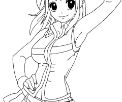 Coloriage Lucy Heartfilia