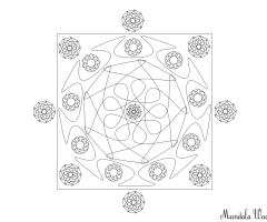 Coloriage mandala adulte