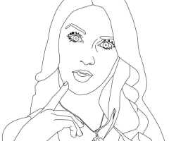 Coloriage Ludmila Violetta